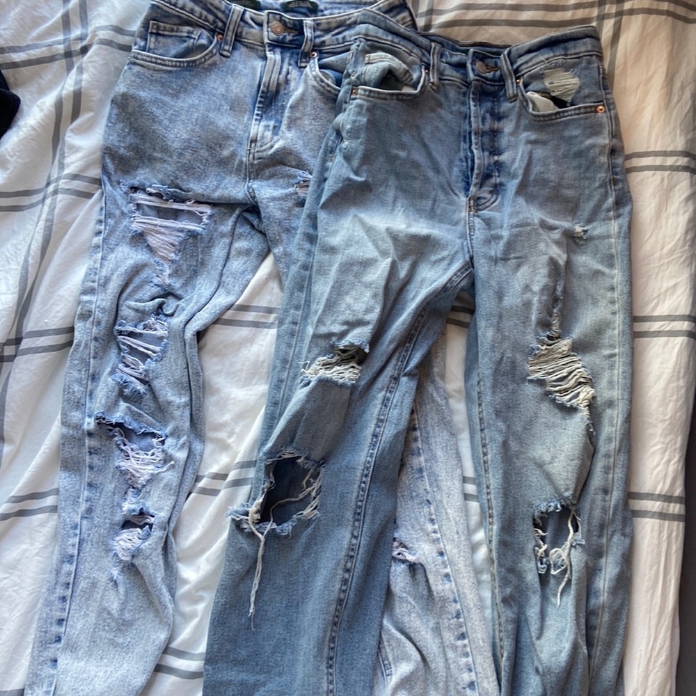 2 pairs of blue denim wild fable jeans both size:00